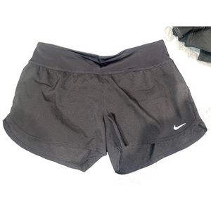 black athletic shorts